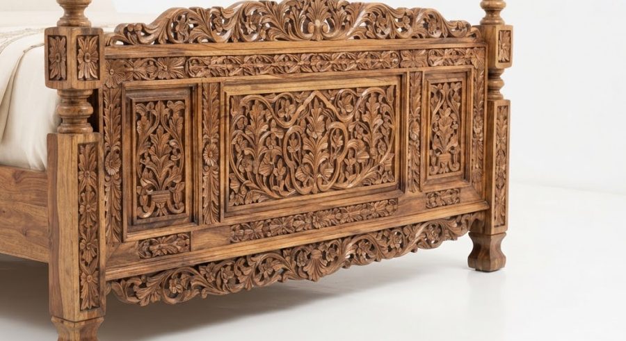 Chinioti Carved King Bed — alternate view