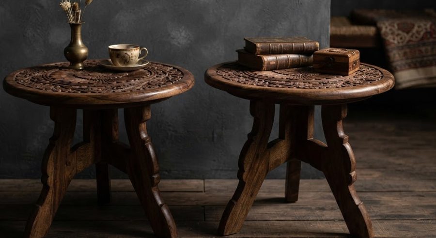 Floral Side Table Set — alternate view