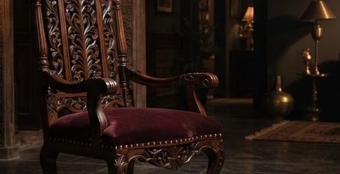 Traditional Carver Chair — detail view